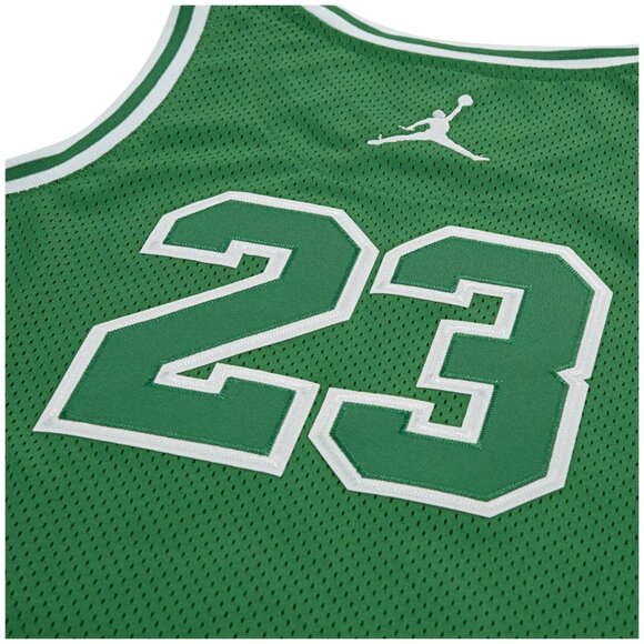 BNWT YOUTH KIDS NIKE AIR JORDAN 23 GREEN AND WHITE JERSEY US SIZE MEDIUM (M) - Picture 3 of 16